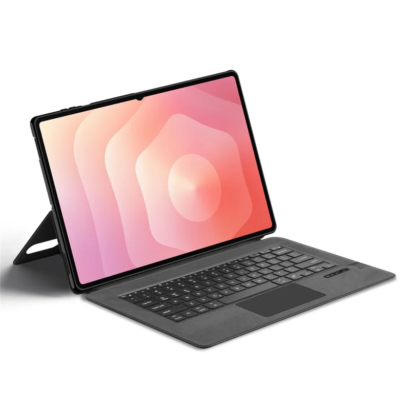 غطاء جلدي لهاتف سامسونج جالكسي تاب إس11 울ترا مع لوحة مفاتيح بلوتوث متوافقة مع لوحة تحكم وضوء خلفي