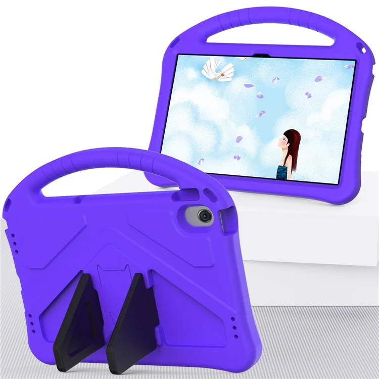 Pour Lenovo Tab M10 Plus (3e génération) / Xiaoxin Pad 2022 10,6 pouces Étui de tablette anti-rayures EVA avec support et poignée - Violet