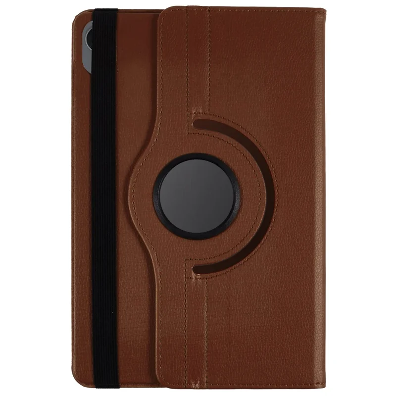 Custodia per Samsung Galaxy Tab S11 Rotazione Stand PU Pelle + PC Tablet Cover con Fascia Elastica - Marrone