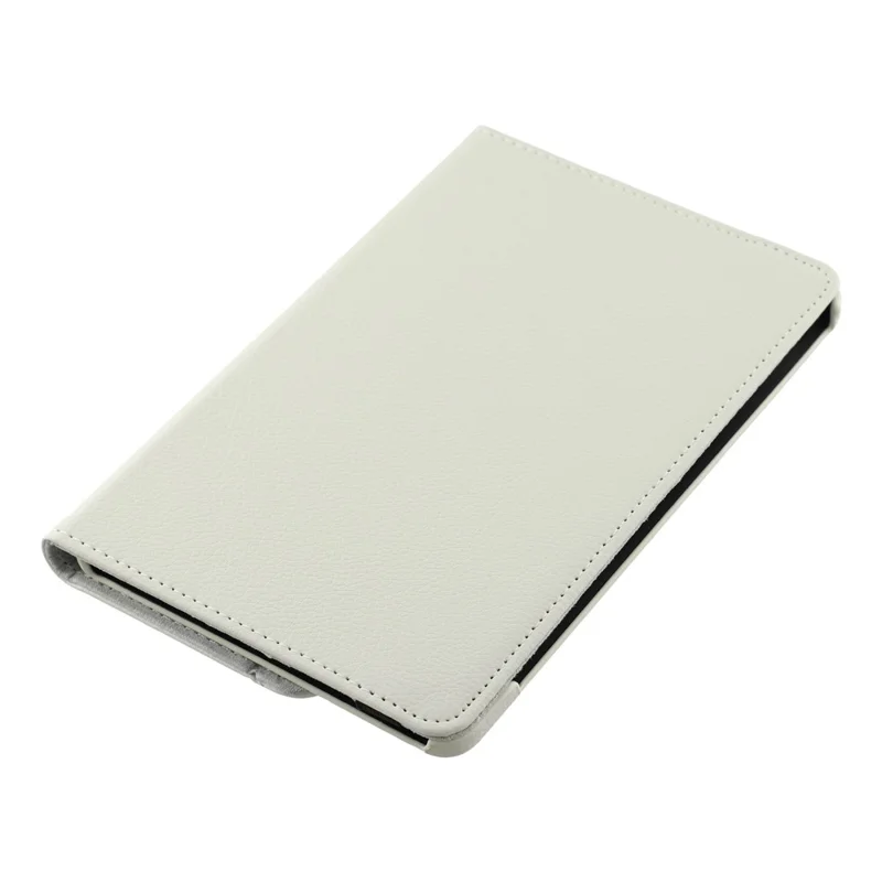 For Huawei MatePad Mini Case Rotationsstøtte i PU-læder + PC-tabletdekning med elastisk bånd - Hvid