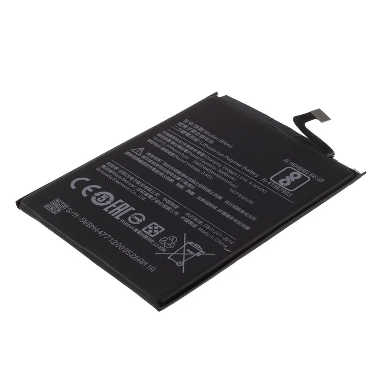 For Xiaomi Redmi 5 Plus / Redmi Note 5 (Single 12MP Rear Camera) 3.85V 4000mAh Rechargeable Li-ion Polymer Battery Phone Parts (BN44) (without Logo)