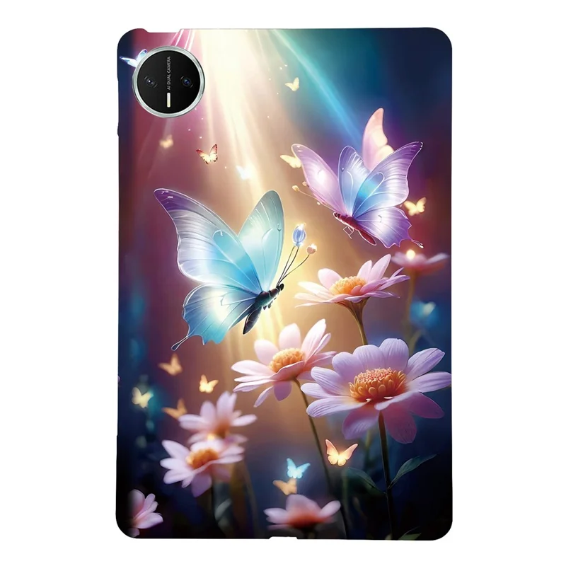 Etui do Huawei MatePad Mini z nadrukiem motywu cienkie miękkie pokrycie tabletu TPU - motyl kwiatowy