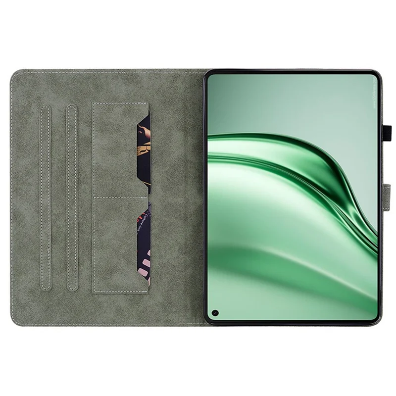 Etui do Huawei MatePad Mini z nadrukiem Tygrysa, ochronna powłoka z antyrysikowej skóry PU - Szary