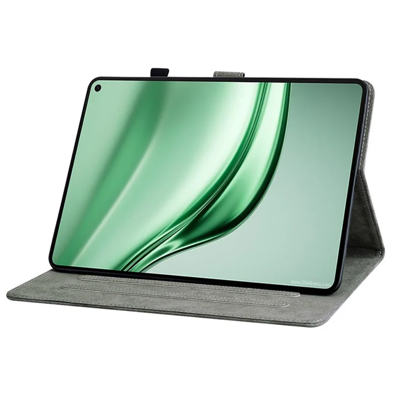 Etui do Huawei MatePad Mini z nadrukiem Tygrysa, ochronna powłoka z antyrysikowej skóry PU - Szary