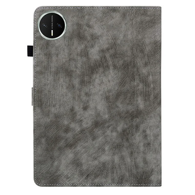 Etui do Huawei MatePad Mini z nadrukiem Tygrysa, ochronna powłoka z antyrysikowej skóry PU - Szary