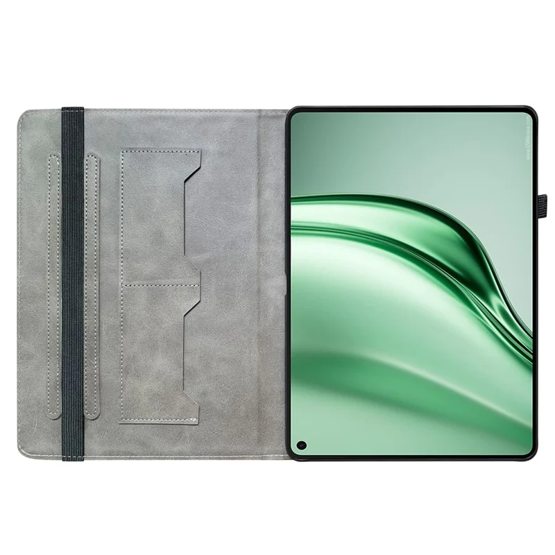 For Huawei MatePad Mini Leather Case Pattern Printed Stand Tablet Cover with Card Slots - Lion Head