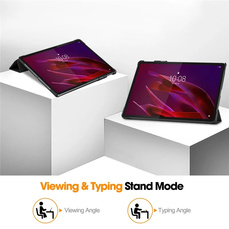 For Lenovo Yoga Tab 11.1 Case Anti-Drop Leather Stand Tablet Cover - Black