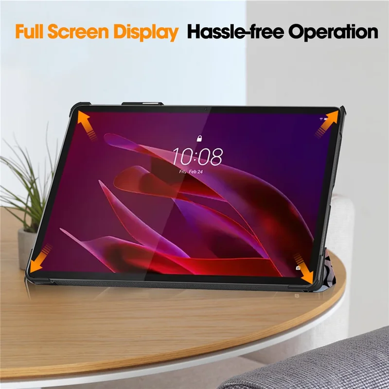For Lenovo Yoga Tab 11.1 Case Pattern Print Leather Stand Tablet Cover - Graffiti