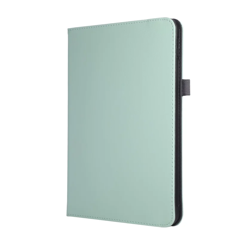 For iPad (2025)  /  10.9 (2022) Case Foldable Stand Leather Tablet Cover with Handheld Wristband - Green
