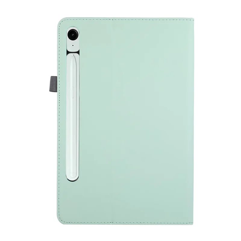 Tablet Case For Samsung Galaxy Tab S10 Lite  /  S10 FE  /  S9 FE  /  S9 Foldable Stand Leather Cover with Handheld Wristband - Green