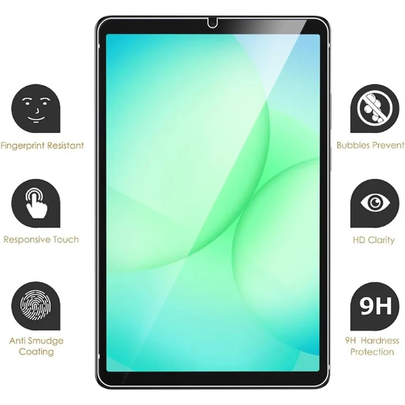 Funda para Samsung Galaxy Tab A11 Caso TPU resistente a caídas Cubierta transparente para tableta + Película protectora de pantalla de vidrio templado