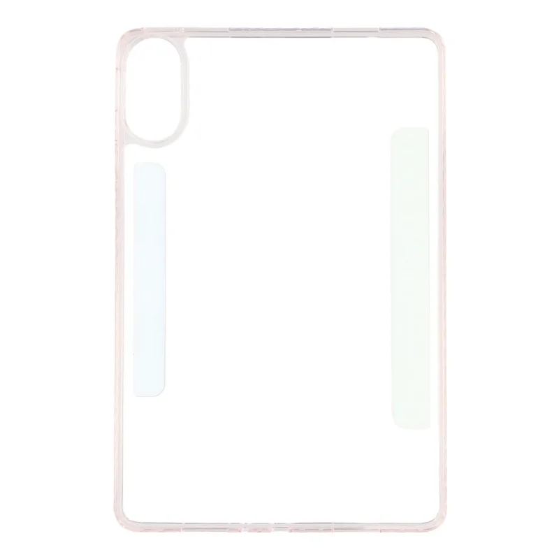 For Xiaomi Redmi Pad 2 Case Magnetic Dual Clasp PU TPU Acrylic Origami Stand Tablet Cover - Pink