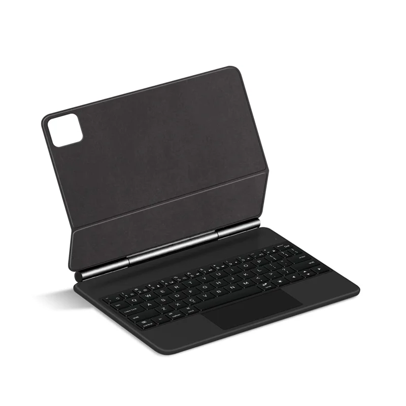 Teclado Bluetooth compatible con Xiaomi Pad 8 Magnetic Floating (inglés) + Funda de cuero para tableta - Negro
