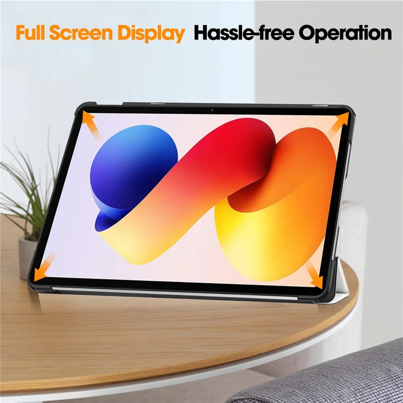 Til Xiaomi Redmi Pad 2 Pro Skåle med Mønstertrykt Læderstand til Tablet - Kat