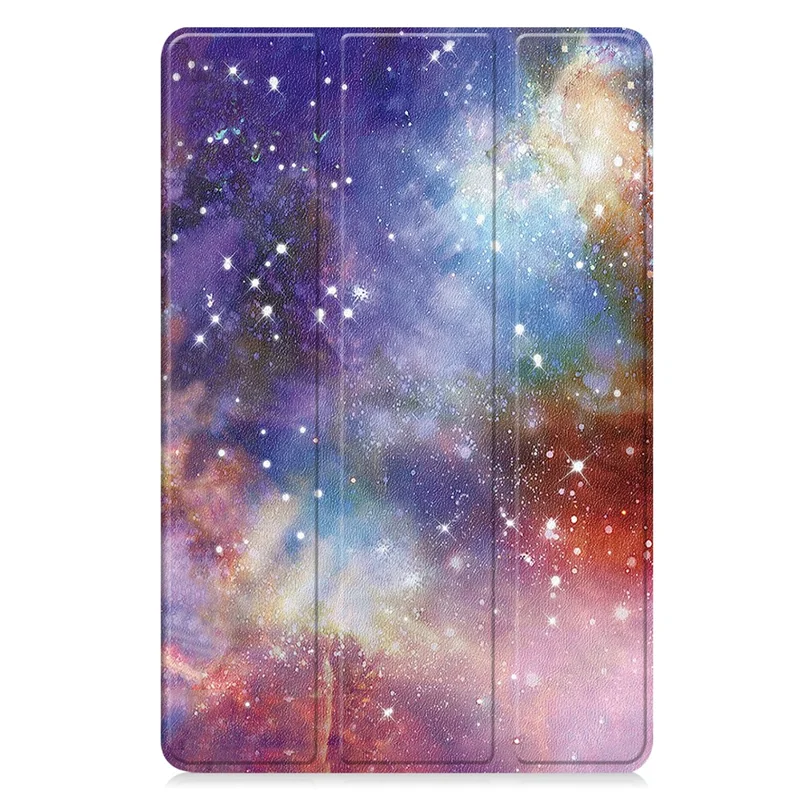 For Xiaomi Poco Pad M1 / Redmi Pad 2 Pro Case Pattern Print Leather Stand Tablet Cover - Galaxy