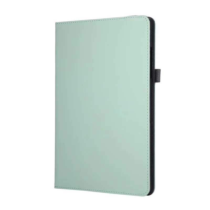 For Samsung Galaxy Tab A11 / A9 Case Foldable Stand Leather Tablet Cover with Handheld Wristband - Green