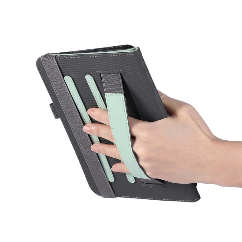 Tablet Case For iPad 10.2 (2021)  /  (2020)  /  (2019)  /  Air 10.5 inch (2019) Foldable Stand Leather Cover with Handheld Wristband - Green