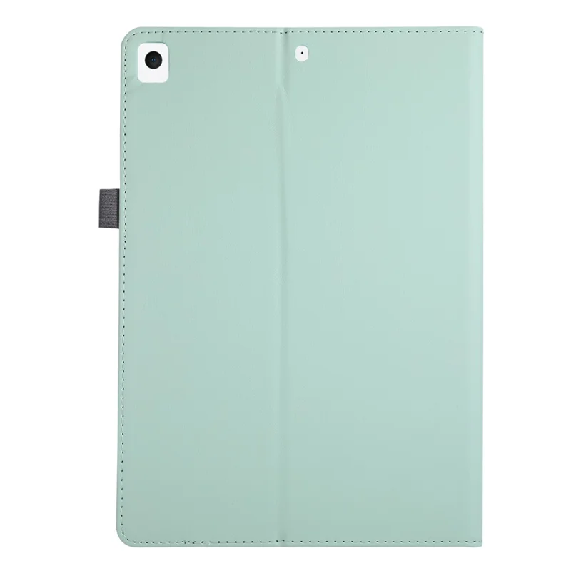 Tablet Case For iPad 10.2 (2021)  /  (2020)  /  (2019)  /  Air 10.5 inch (2019) Foldable Stand Leather Cover with Handheld Wristband - Green