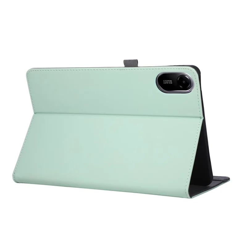 Custodia per Xiaomi Redmi Pad 2 Pieghevole Supporto in Pelle Cover Tablet con Cinturino da Polso - Verde