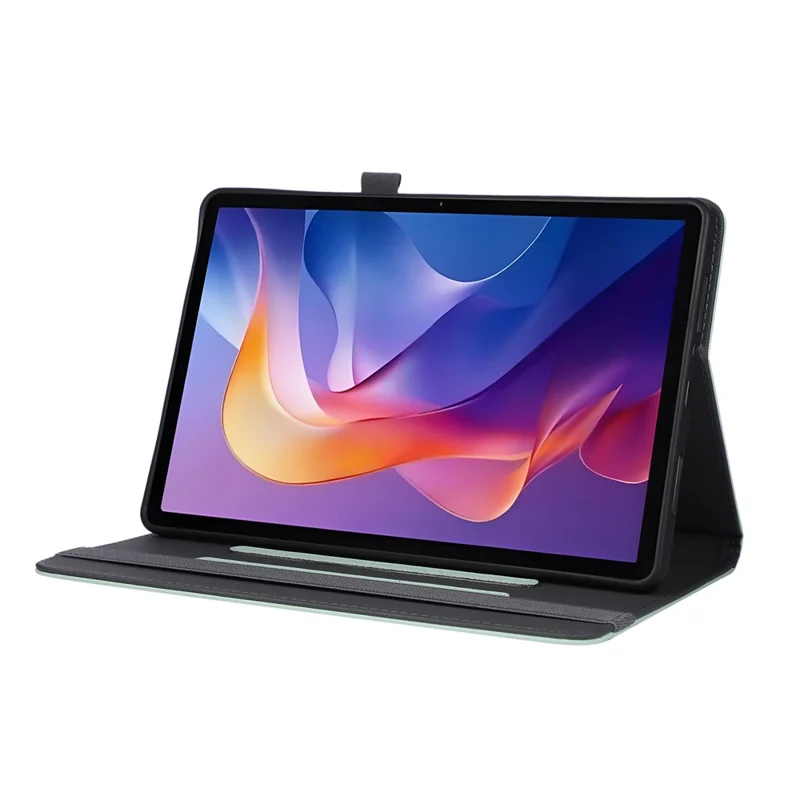 Custodia per Xiaomi Redmi Pad 2 Pieghevole Supporto in Pelle Cover Tablet con Cinturino da Polso - Verde