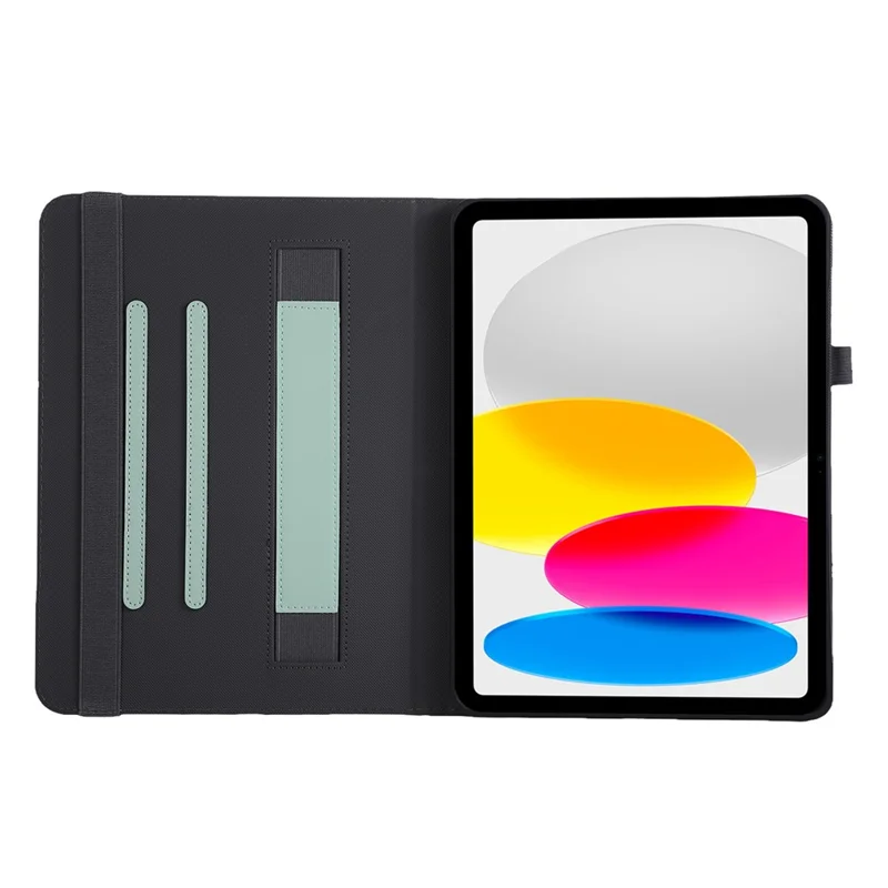 Étui pour tablette pour iPad Air 11 (2025) / (2024) / Air (2022) / (2020) / Pro 11 (2022) / (2020) / (2018) Housse en cuir avec dragonne - Vert