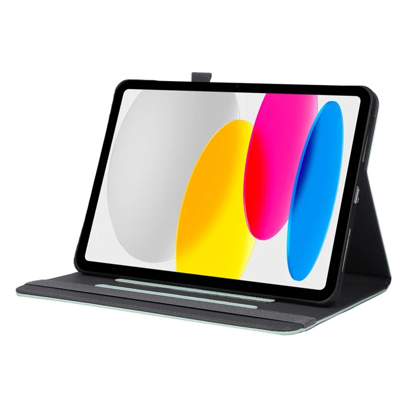 Étui pour tablette pour iPad Air 11 (2025) / (2024) / Air (2022) / (2020) / Pro 11 (2022) / (2020) / (2018) Housse en cuir avec dragonne - Vert