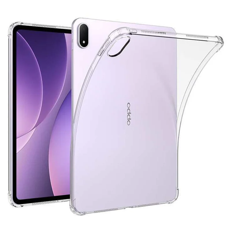 For Oppo Pad 5 Case Four Corner Shockproof Clear Tablet TPU Cover