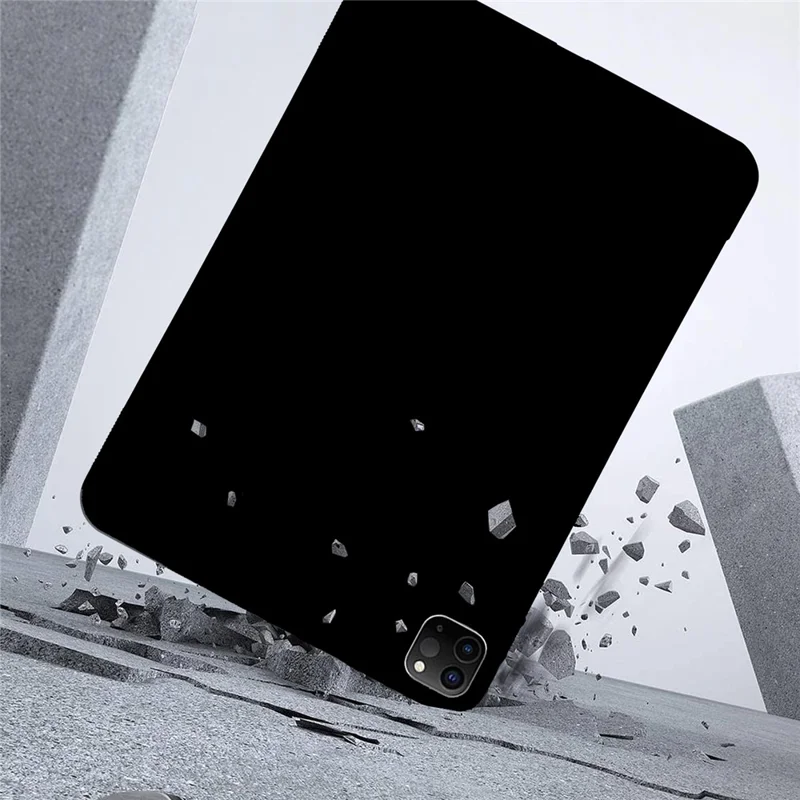 Étui pour tablette pour iPad Air 13 (2025) / (2024) / iPad Pro 13 (2025) / (2024) / iPad Pro 12.9 (2022) / (2021) / (2020) / (2018), Housse de protection mate et fine en TPU - Noir