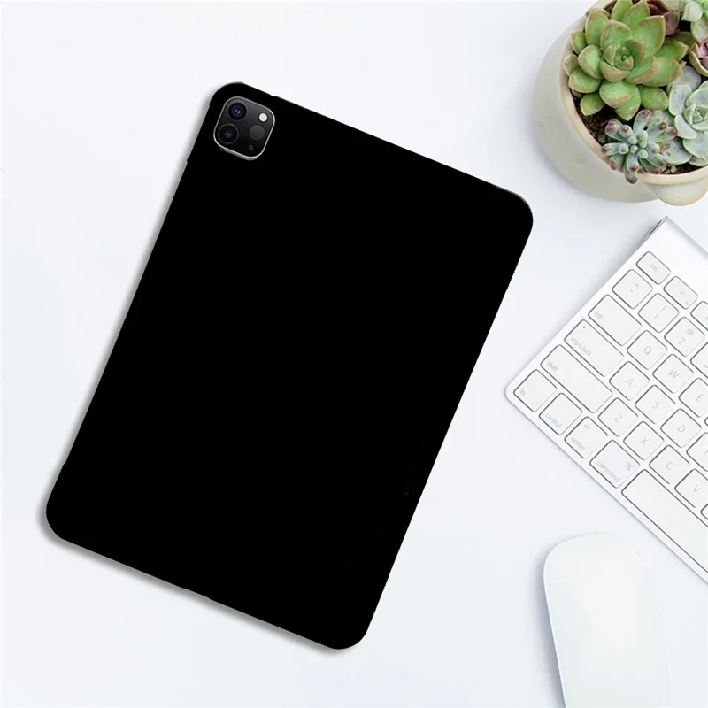 Étui pour tablette pour iPad Air 13 (2025) / (2024) / iPad Pro 13 (2025) / (2024) / iPad Pro 12.9 (2022) / (2021) / (2020) / (2018), Housse de protection mate et fine en TPU - Noir