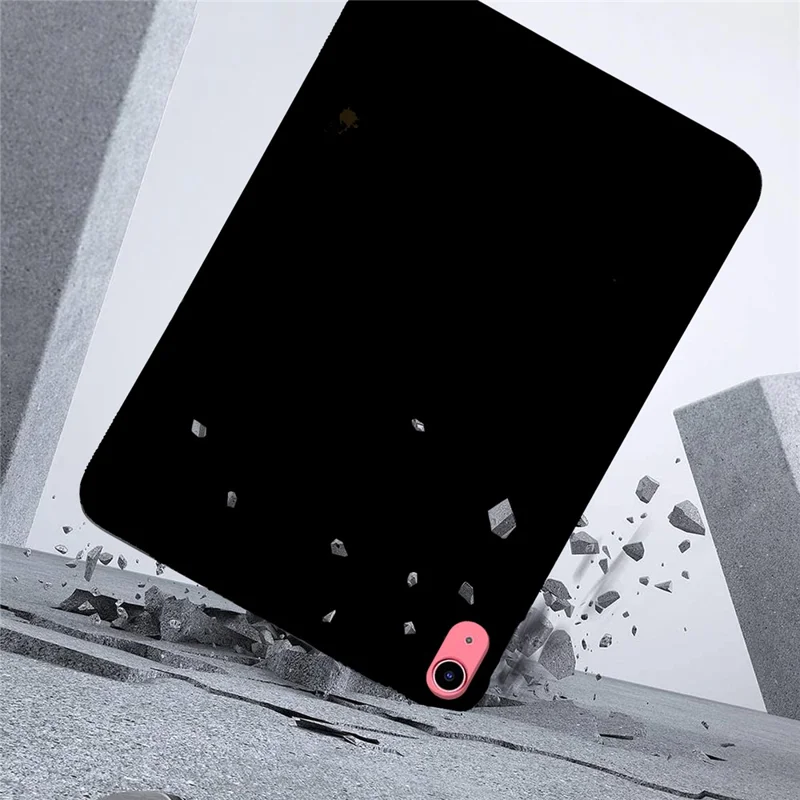 For iPad (2025) / 10.9 (2022) Case Slim Matte TPU Protective Tablet Cover - Black