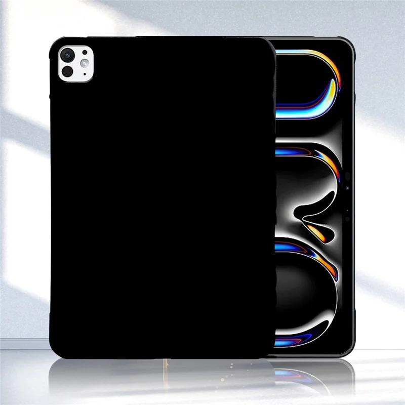 For iPad Pro 11 (2025) / (2024) Case Slim Matte TPU Protective Tablet Cover - Black