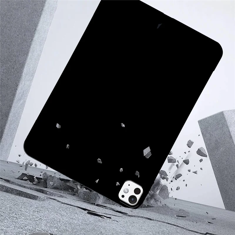 Étui pour iPad Pro 13 (2025) / (2024) - Mince, mat, protection en TPU - Noir