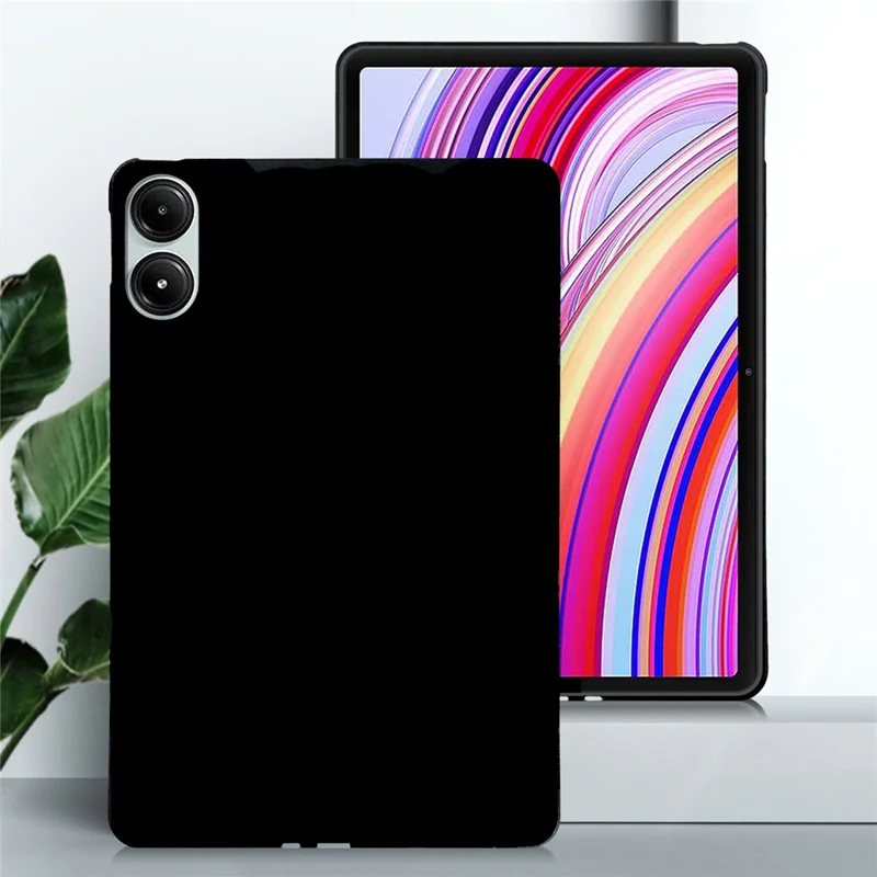 Tablet Case For Xiaomi Redmi Pad Pro / Pad Pro 5G / Poco Pad 4G / 5G , Slim Matte TPU Protective Cover - Black