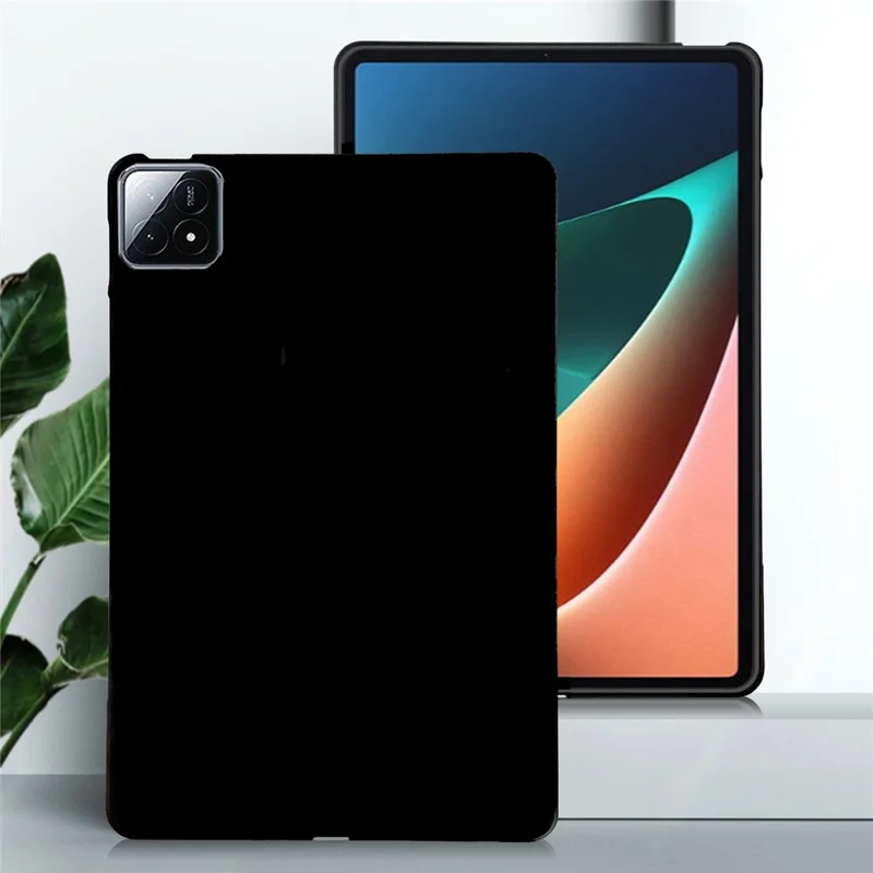 Étui pour Xiaomi Pad 6S Pro 12.4 - Noir - Couverture de tablette mince en TPU mat et protectrice