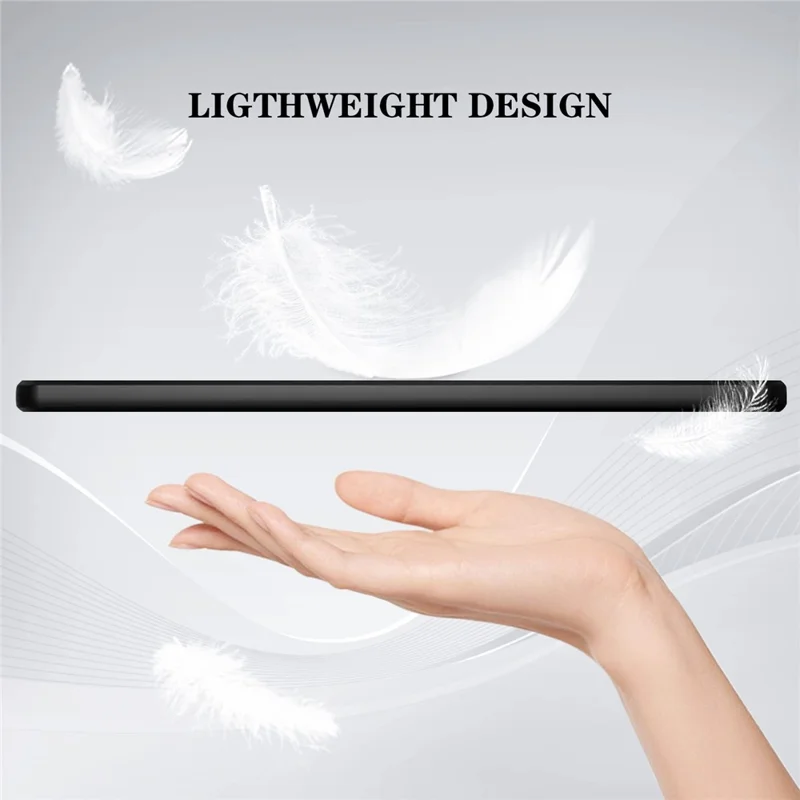Étui pour Xiaomi Pad 6S Pro 12.4 - Noir - Couverture de tablette mince en TPU mat et protectrice