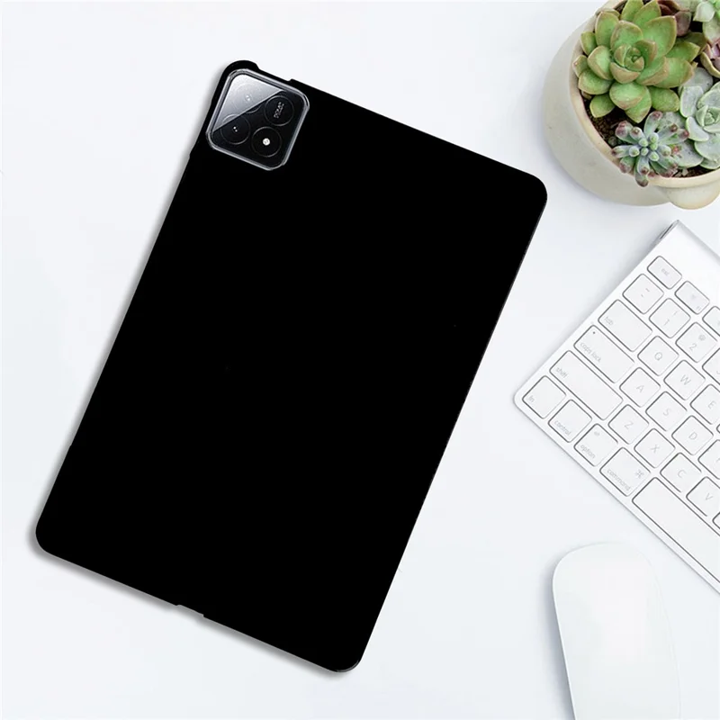 Étui pour Xiaomi Pad 6S Pro 12.4 - Noir - Couverture de tablette mince en TPU mat et protectrice