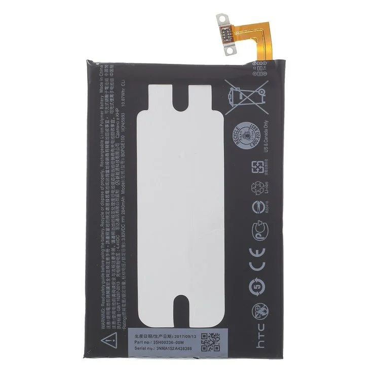 3,85 v 2840mAh Batterie Für HTC One M9 Ersatzbatterie B0PGE100 Wiederaufladbares Teil (ohne Logo)