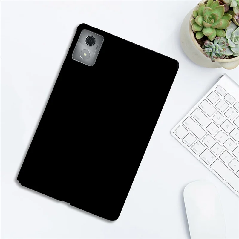 غطاء لوحي لجهاز Lenovo Tab K11 Plus / Tab M11 Plus / Xiaoxin Pad Plus (2024)، غطاء واقي رفيع من مادة TPU بلون أسود غير لامع