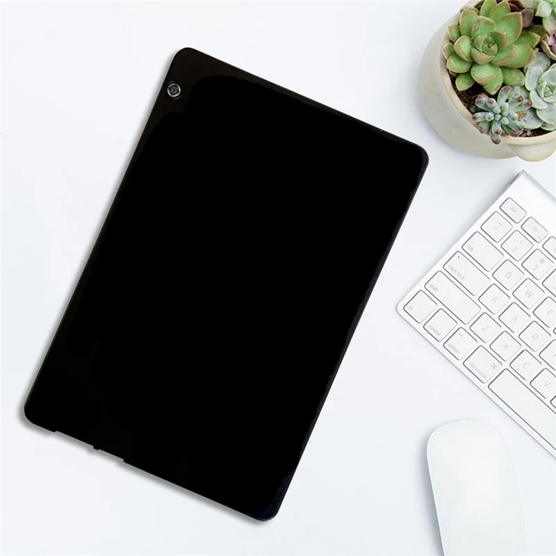 For Huawei MediaPad T5 10,1 Tomme Slebet TPU Beskyttelsesdæksel - Sort