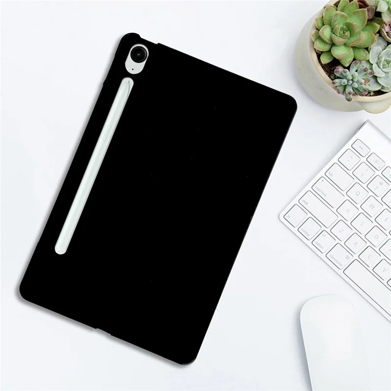 Cienki etui do Samsung Galaxy Tab S10 FE+ z matowego TPU, ochronna obudowa na tablet – Czarny