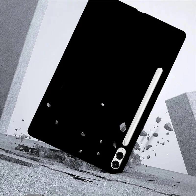 Custodia per tablet per Samsung Galaxy Tab S10+ / Tab S9+ / S9 FE+, cover protettiva in TPU opaco slim - Nero