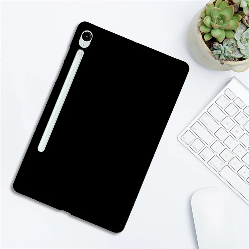 Чехол для планшета Samsung Galaxy Tab S10 FE / S10 Lite / S9 / S9 FE, тонкий матовый защитный TPU-чехол - Черный