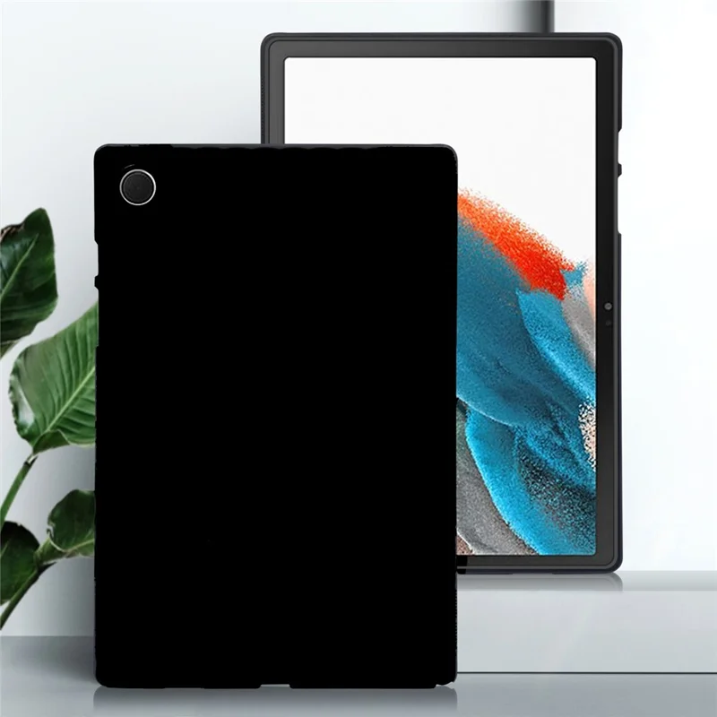 For Samsung Galaxy Tab A8 10.5 (2022) / (2021) Case Slim Matte TPU Protective Tablet Cover - Black