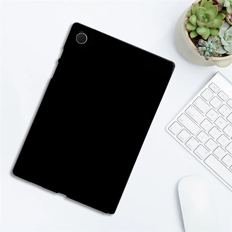 For Samsung Galaxy Tab A8 10.5 (2022) / (2021) Case Slim Matte TPU Protective Tablet Cover - Black
