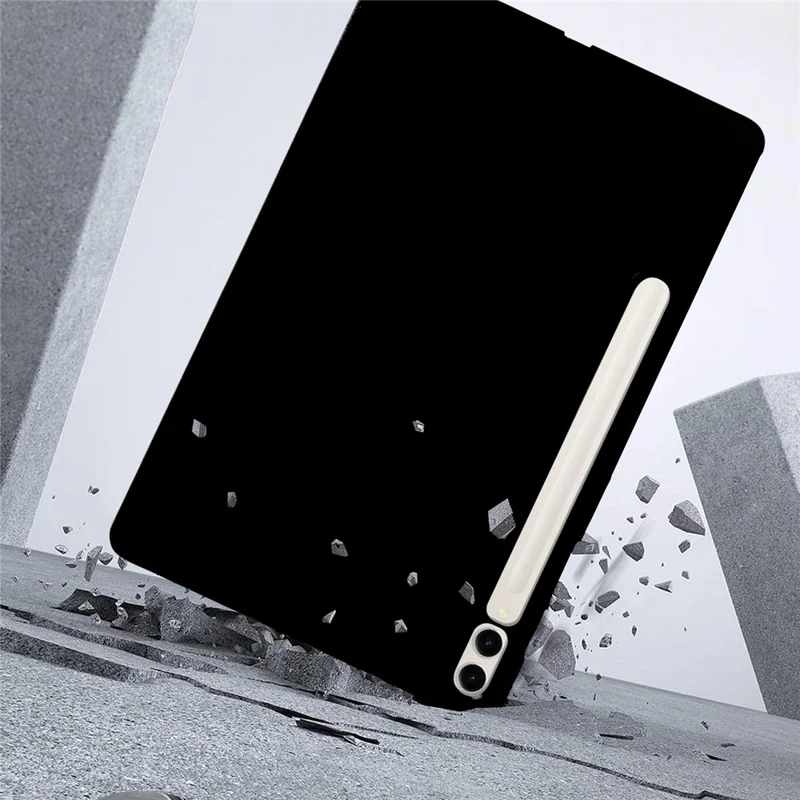 Tabletlock för Samsung Galaxy Tab S8+ / S7+ / S7 FE, Slim Matt TPU Skyddshölje - Svart