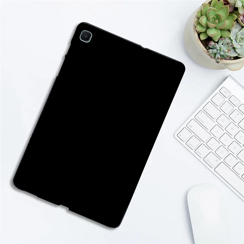 Tablet Case For Samsung Galaxy Tab S6 Lite (2024) / (2022) / (2020) , Slim Matte TPU Protective Cover - Black
