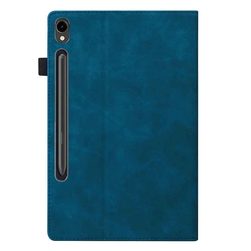 Tablet Case For Samsung Galaxy Tab S10 Lite / S10 FE / S9 / S9 FE / S8 / S7 , PU Leather Protective Folio Cover with Card Holder - Blue