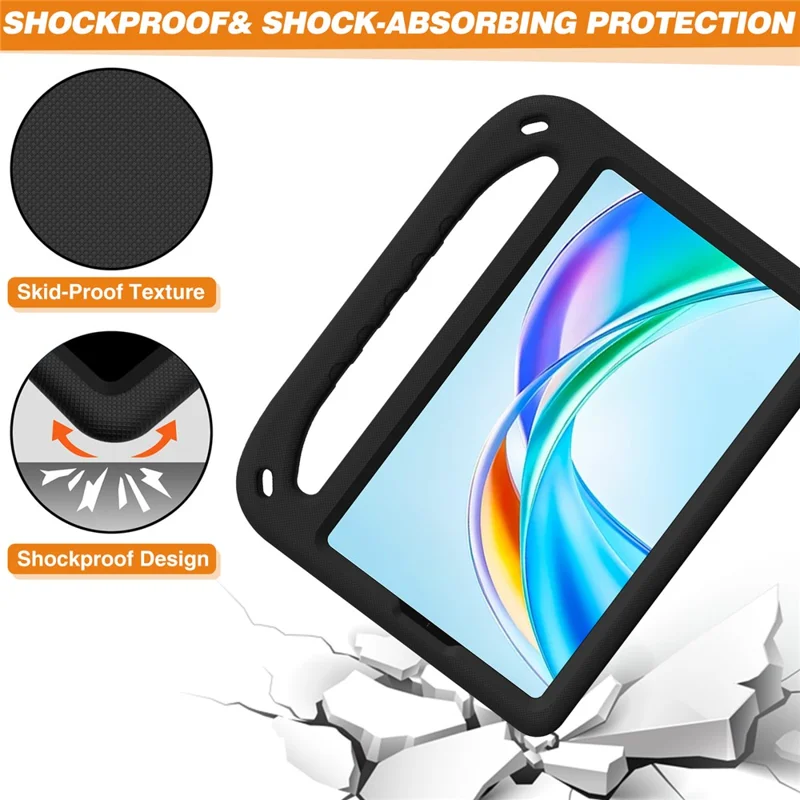 For Honor Pad X7 Case Hand Grip Kickstand Tablet EVA Cover - Black