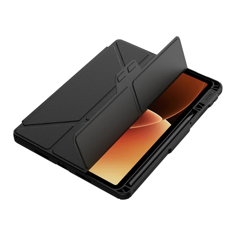 NILLKIN Bumper Leather Case Pro for Xiaomi Pad 8  /  8 Pro Slide Camera Lid Origami Stand Tablet Cover Auto Wake  /  Sleep