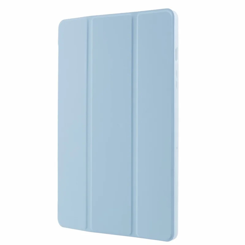 For Samsung Galaxy Tab A11+ Case Leather + Honeycomb TPU Tablet Cover Tri-Fold Stand - Baby Blue